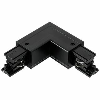 Konektor 90 stopni do LUXSYSTEM-3F black czarny LEWY oświetlenie szynowe Premiumlux Warszawa Bartycka 116