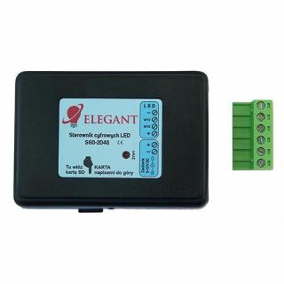 Kontroler RGB IC ELEGANT S60-2048 12VDC IC DIGITAL ws2811/ws2812  do 2048 pikseli sterownik na kartę