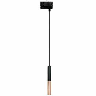 Lampa LEYA LED 3W Rose Gold / Black wisząca zwis oprawa SLIM fi25 na szynę szynoprzewod 1-fazowy luxsystem-1f