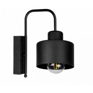 Lampa LOFT ABI K2 czarna 1xE27 kinkiet