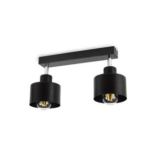 Lampa LOFT ABI P1 czarna 2xE27 plafon