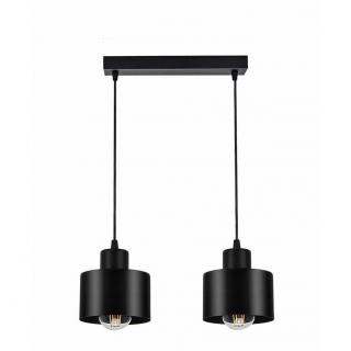 Lampa LOFT ABI W2 czarna 2xE27 wisząca