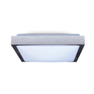 Lampa plafon PLATO-K-S 2 x E27 300x300 PMA kwadrat ramka srebrna szczotkowana Warszawa Bartycka 116