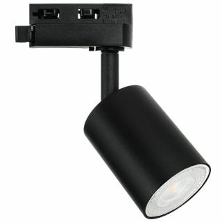 Lampa SIENA-Track-ALU-B/B-1F czarna z czarnym przegubem 1xgu10 LUXsystem-1F (na szynę jednofazową)