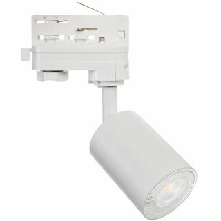 Lampa SIENA-Track-ALU-W/W-3F biała z białym przegubem 1xgu10 LUXsystem-3F (na szynę trzyfazową)