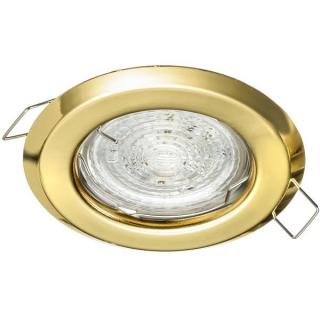 Oprawa halogenowa sufitowa ALFA okrągła stała złoto blacha stalowa hurtownia led Premium Lux