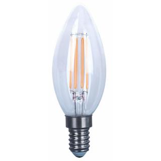 Żarówka FILUX filament E14 led 4W świeca neutralna biała 4000K RETRO