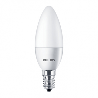 Żarówka led Philips CorePro E14 5,5W 865 6500K zimna biała 470lm B35 świeca świeczka