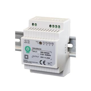 Zasilacz POS na szynę DIN 30W 24VDC 1,25A DIN30W24 Warszawa Bartycka 116