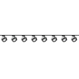 Zestaw 8x lampa PIANO Track 3F czarna z żarówką led gu10 ES111 8,9W ciepła biała + szynoprzewód 2 x 2m kolor czarny