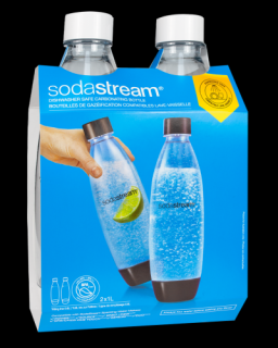 Butelka SodaStream Fuse 2 x 1 l biała