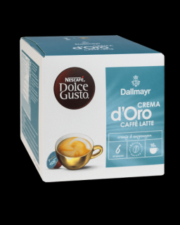 Nescafe Dolce Gusto Dallmayr Crema d'Oro Caffe Latte 16 kapsułek