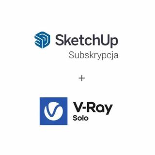 Sketchup Pro 2024 PL + V-Ray Solo - 1 rok
