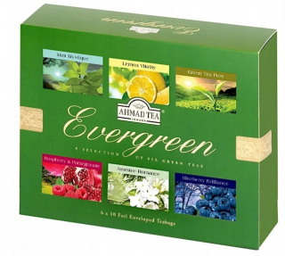 Ahmad Tea EVERGREEN Zestaw 60 KOPERT zielona