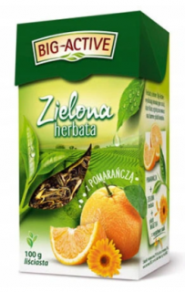 BIG-ACTIVE herbata zielona z Pomarańczą