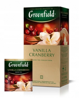 Greenfield Herbata Vanilia Żurawina 25 tb
