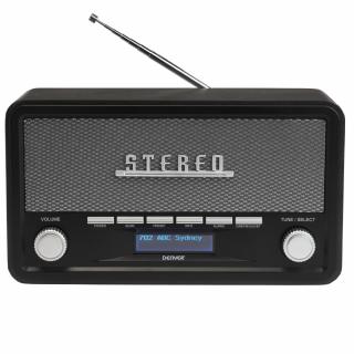 Denver DAB-18DARKGREY - Retro radio ciemnoszare