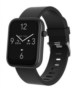 Denver SW-182 BLACK - Smartwatch z Bluetooth, czujnikiem tętna, ciśnienia krwi i saturacji