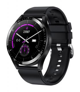 Denver SWC-372 BLACK - Smartwatch z Bluetooth, czujnikiem tętna, ciśnienia krwi i saturacji