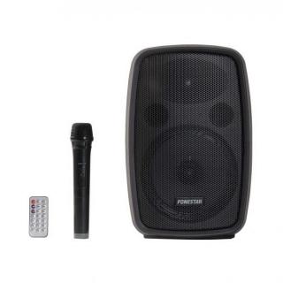 Fonestar AMPLY - Przenośny akumulatorowy system audio, 100 W max. 1 x 8" woffer, 2" tweeter. 1 bezp. mikrofon ręczny UHF. USB/MP3, Bluetooth, FM. Waga 4,9kg. 2Ah/7h.