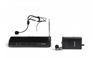 Fonestar MSH-135 - Zestaw bezprzewodowy VHF: Odbiornik + transmiter + mikrofon klapowy + nagłowny, pasmo 174-194 MHz. 11 kanałów