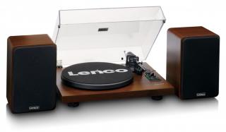 Gramofon Lenco LS-600WA (orzech) + głośniki Zestaw HiFi