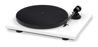 Pro-Ject E1 BT + OM5e Gramofon Plug  Play Hi-Fi, Bluetooth, biały