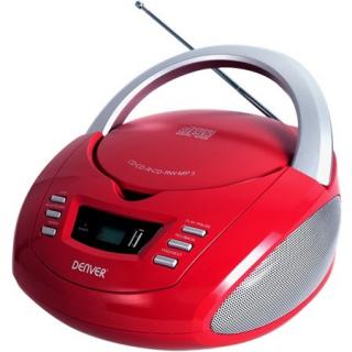Radioodtwarzacz Denver TCU-211 CD radio FM / DAB + USB Czerwony