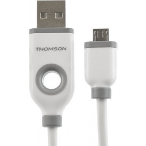 THOMSON THCABLEMIC2A - szybki kabel - Micro USB, 1m, biały