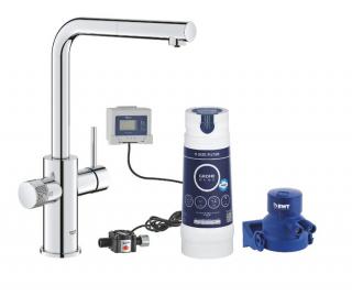 Zestaw Grohe Blue Pure Vento wyciągana wylewka, filtr S Chrom