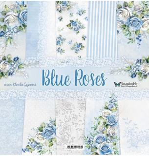 Zestaw papierów do scrapbookingu  ScrapAndMe 30x30  Blue Rose