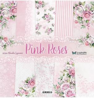 Zestaw papierów do scrapbookingu ScrapAndMe  30x30 Pink Rose