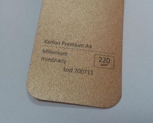 Karton Premium A4 Millenium Miedziany 20 ark./op. 220 g/m2