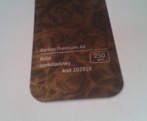 Karton Premium A4 Róże Czekoladowy 20 ark./op. 250 g/m2