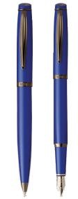 Komplet Pióro + Długopis Tetis 470 w etui Niebieski