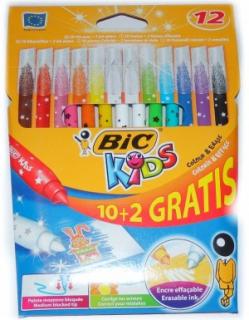 Pisaki BiC Koloruj  Wymazuj 12