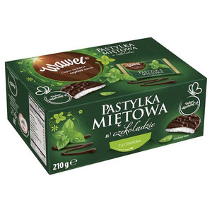 Cukierki pastylka miętowa Wawel kartonik 210 g