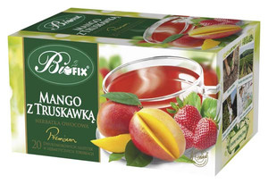 Herbata Bi Fix Premium mango z truskawką/ 20 torebek w kopertach
