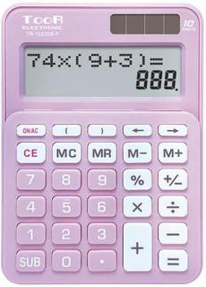 Kalkulator Dwuliniowy Toor Tr-1223 różowy