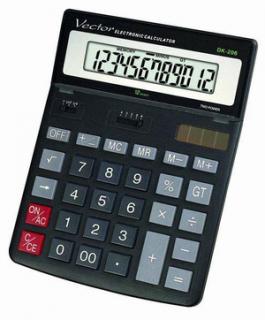 Kalkulator Vector DK-206 biur./12 pozycyjny