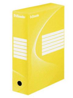 Karton archiwizacyjny A-4/80x350x250 mm BOXY żółty