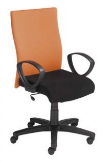 Krzesło Leon pomarańczowo-czarne