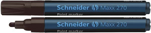 Marker olejowy brązowy końcówka okrągła Schneider Maxx 270