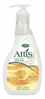 Mydło w Płynie Attis 400 ml mleko i miód Gold Drop