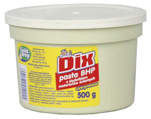 Pasta BHP Dix 0,5 kg cytrynowa z piaskiem