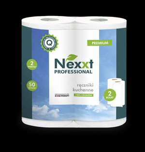 Ręcznik kuchenny Nexxt 2-warstwowy celuloza biały / 2 szt.