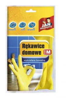 Rękawice domowe M Jan Niezbędny żółte