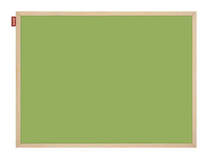 Tablica magnetyczna suchościeralna 90x60 cm zielona w ramie drewnianej Memobe
