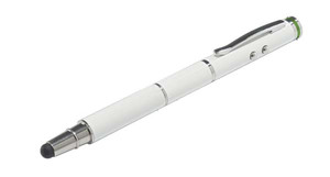 Wskaźnik laserowy/długopis 4w1 Leitz Stylus biały