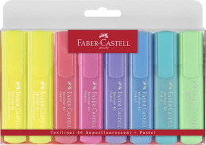 Zakreślacz Faber-Castell 1546 4 kolory pastelowe w etui